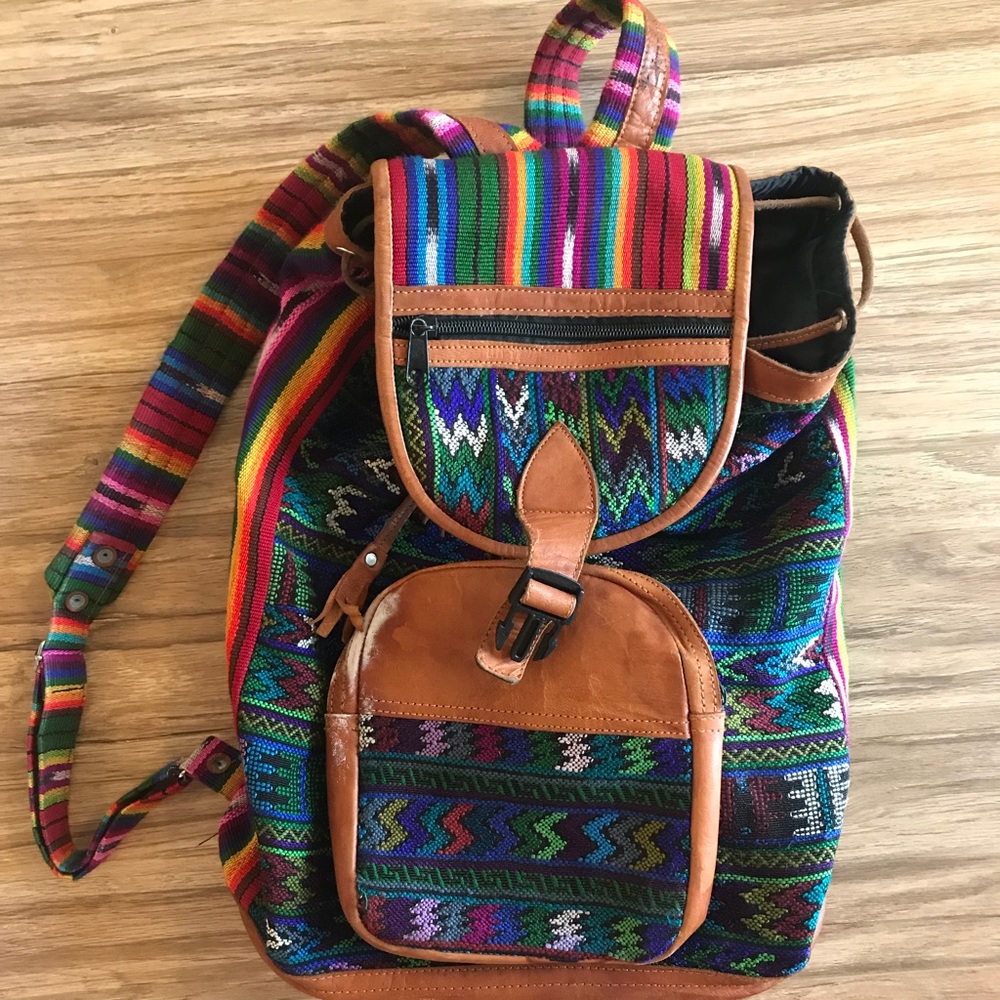 Multicolored Free People backpack